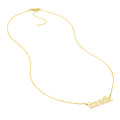 7mm Gothic Nameplate Necklace