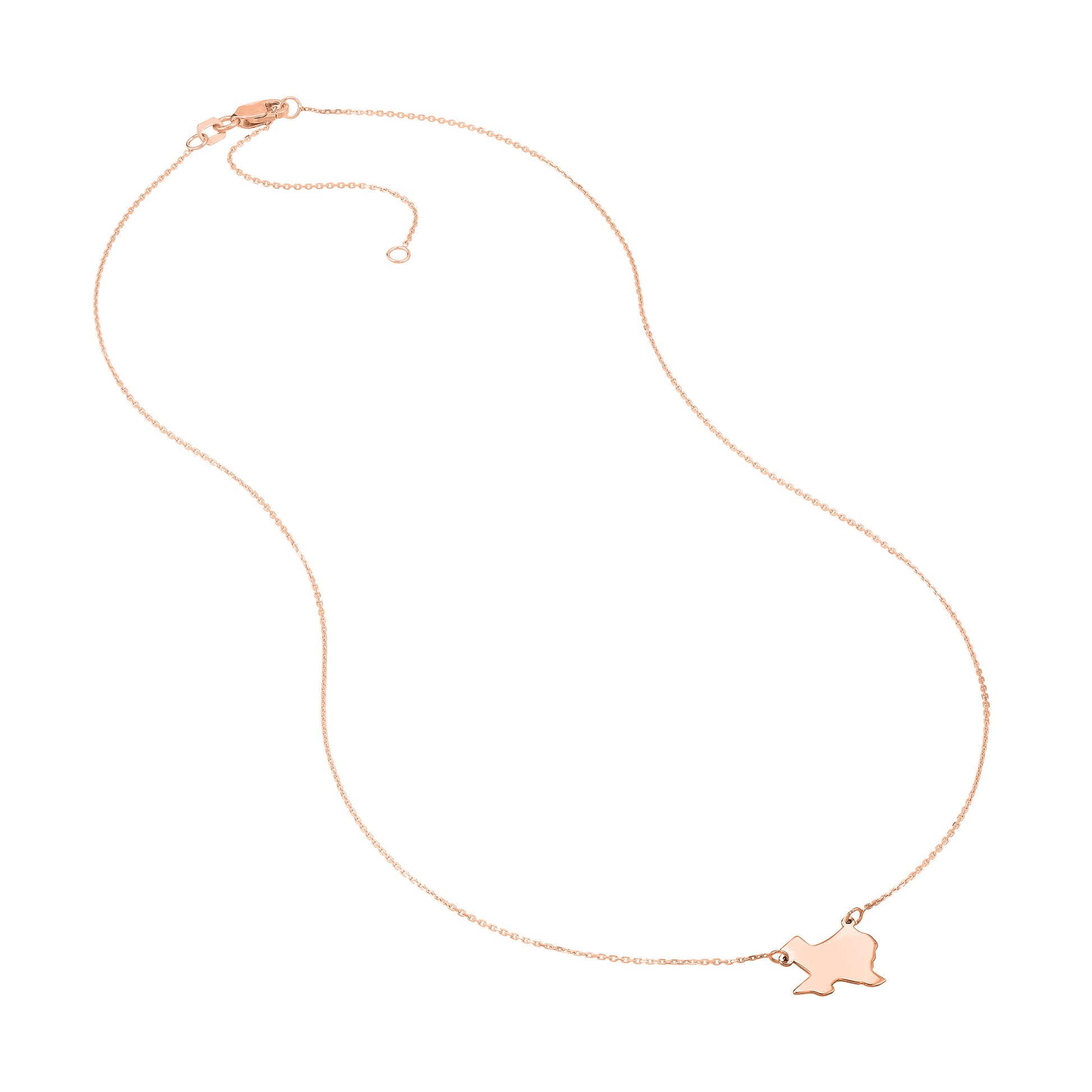 States Plain Map Necklace