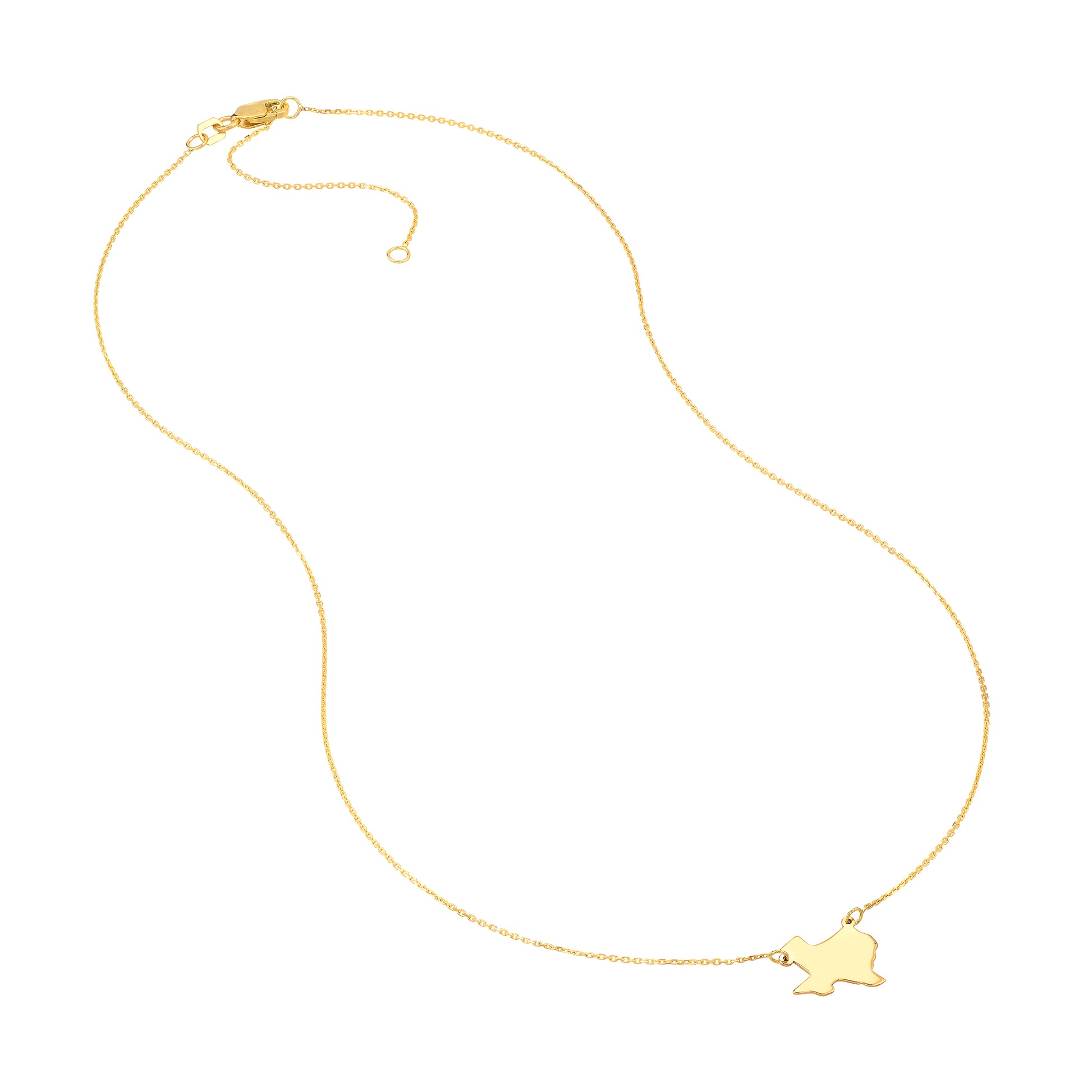 States Plain Map Necklace