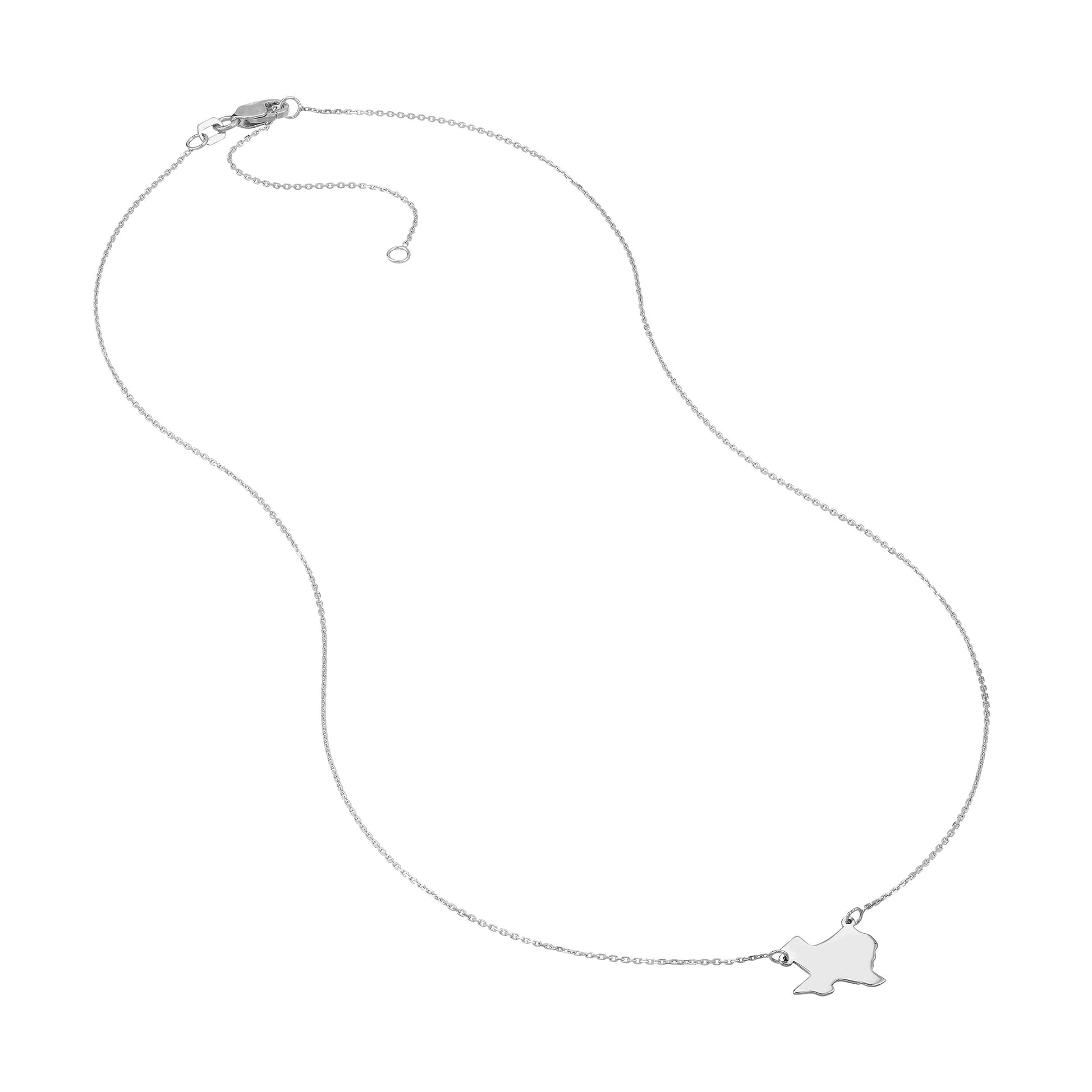 States Plain Map Necklace