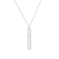 7mm Vertical Roman Numeral Pendant Necklace