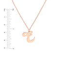15mm Cursive Initial Pendant Necklace
