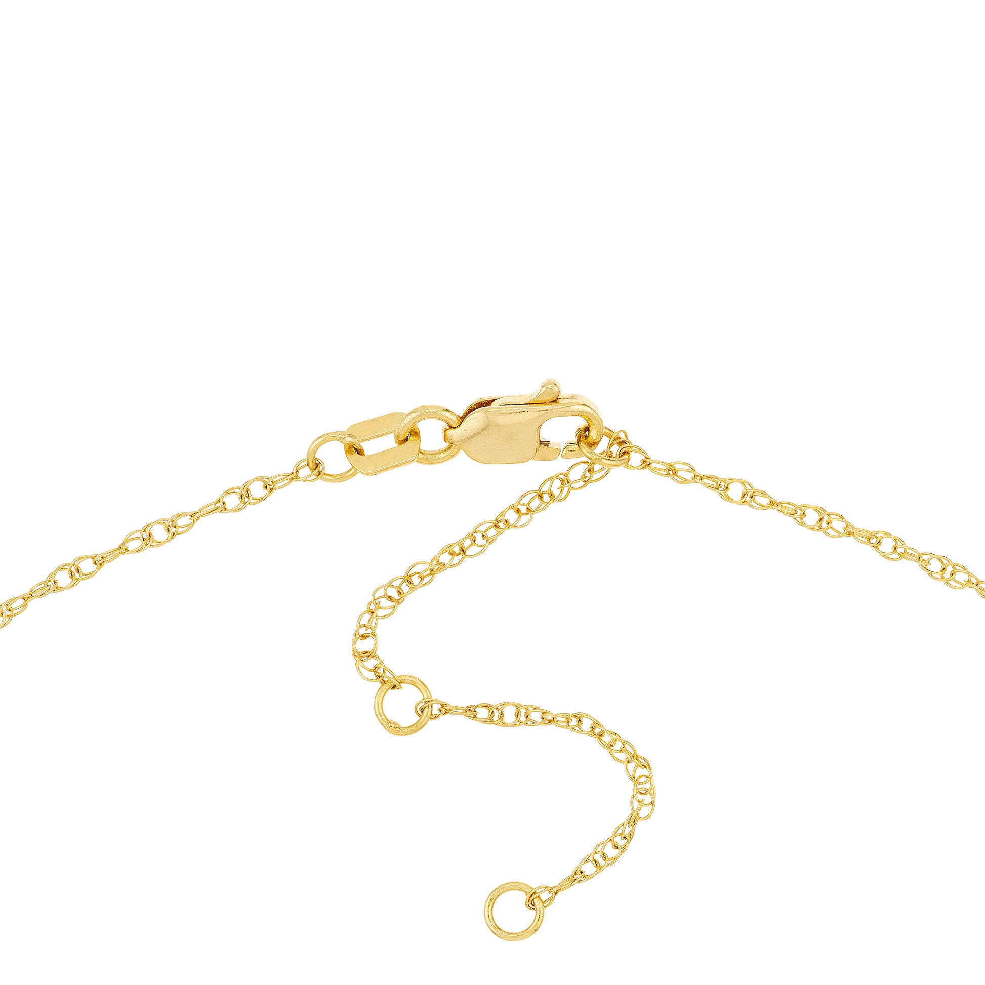 15mm Cursive Initial Pendant Necklace