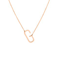 Sideways Block Initial Necklace