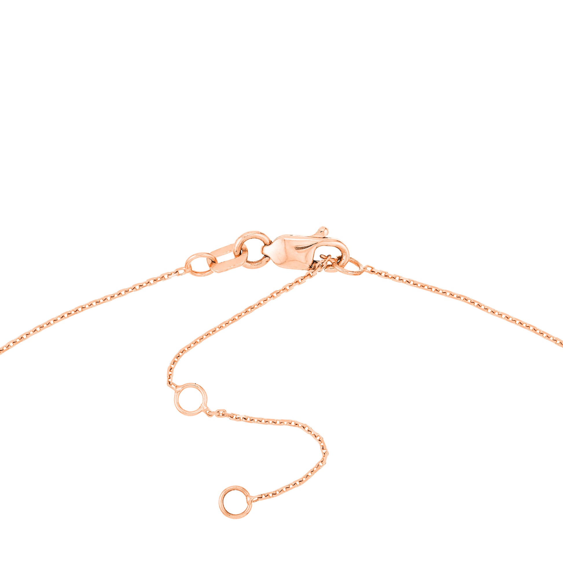 Block Initials Dangle Station Necklace