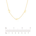 Block Initials Station Necklace