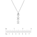 7mm Vertical Block Numeral Necklace