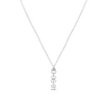 5mm Vertical Block Numeral Necklace
