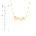 5mm Script Font Nameplate Necklace
