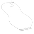 7mm Typewriter Font Nameplate Necklace