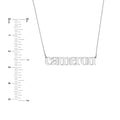 5mm Typewriter Font Nameplate Necklace
