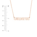 5mm Typewriter Font Nameplate Necklace
