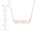 7mm Block Font Nameplate Necklace