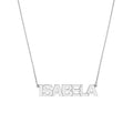 7mm Block Font Nameplate Necklace