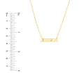 5mm Block Font Nameplate Necklace