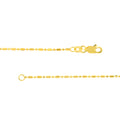 1.2mm D/C Bead and Barrel Chain with Lobster Lock