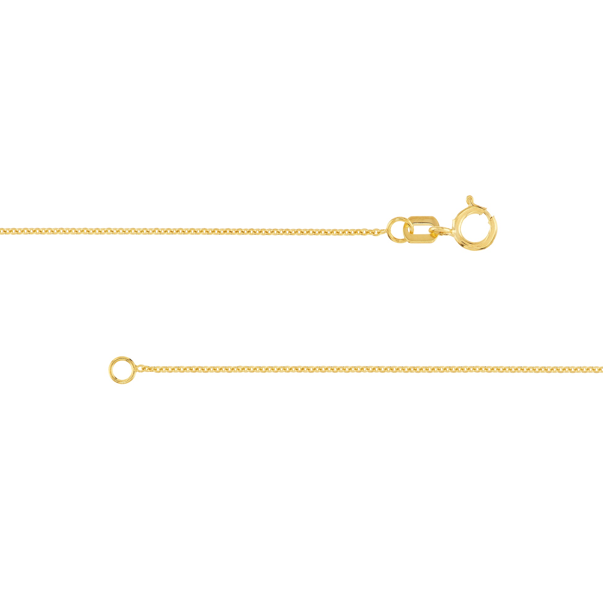 0.9mm Cable Chain with Spring Ring