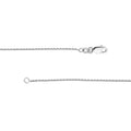 Sterling Silver 0.95mm D/C Cable Chain with Lobster Lock