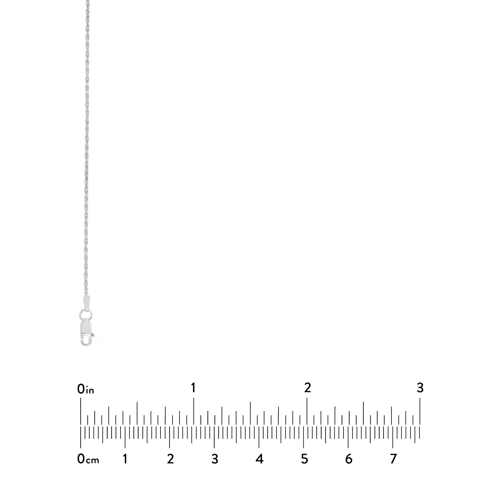 1.05mm D/C Rope Chain with Lobster Lock