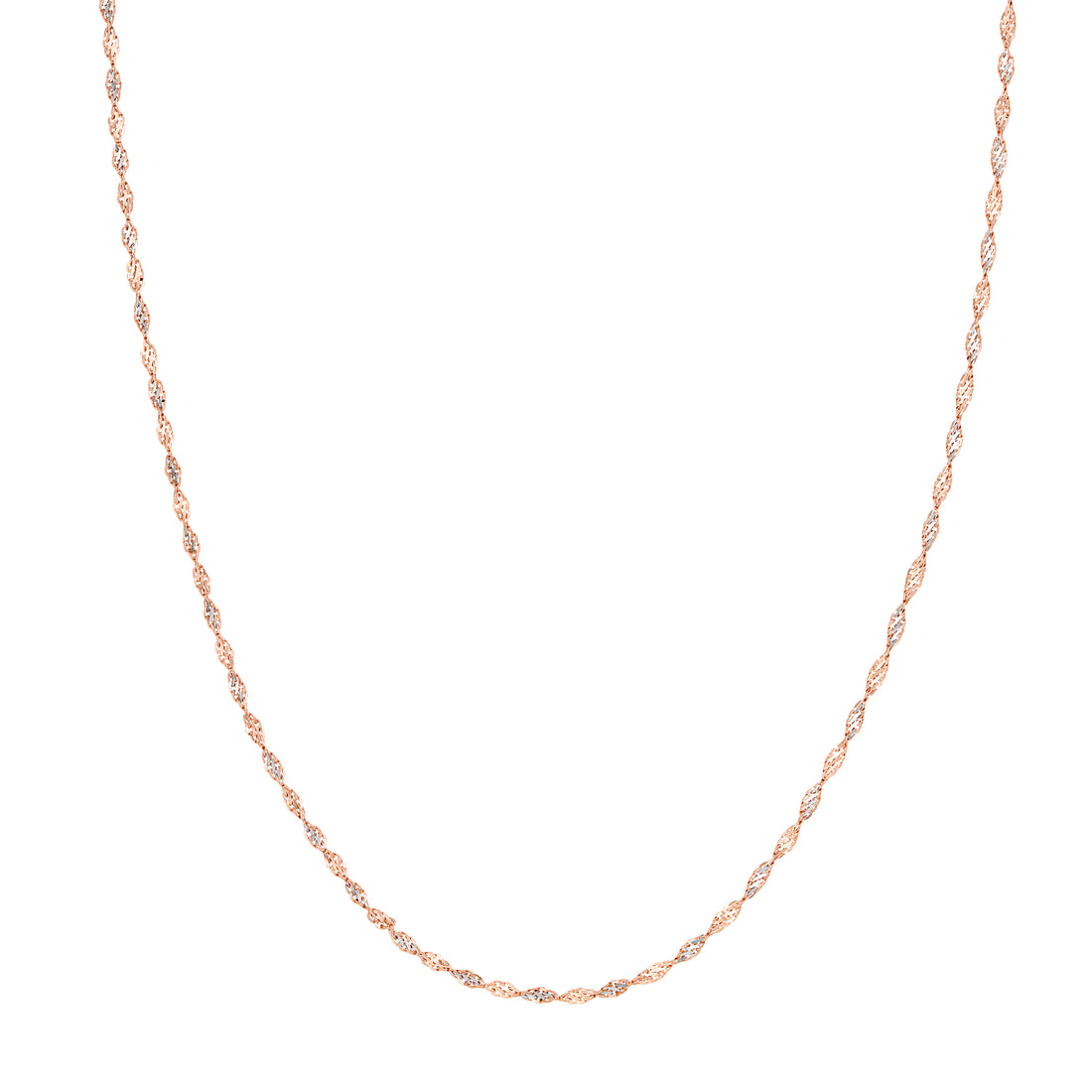 2.10mm Rose/White Dorica Chain