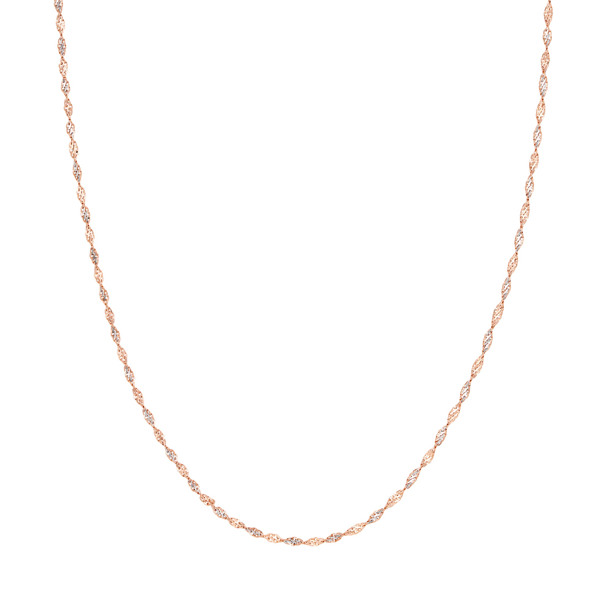 2.10mm Rose/White Dorica Chain
