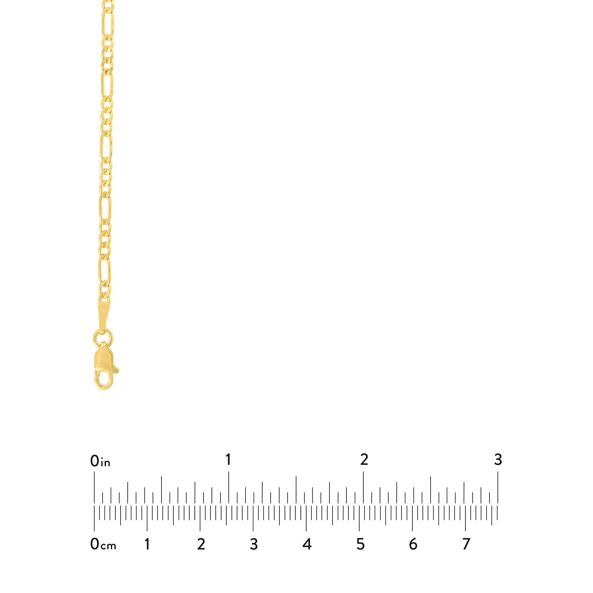 2.35mm Concave Figaro Chain
