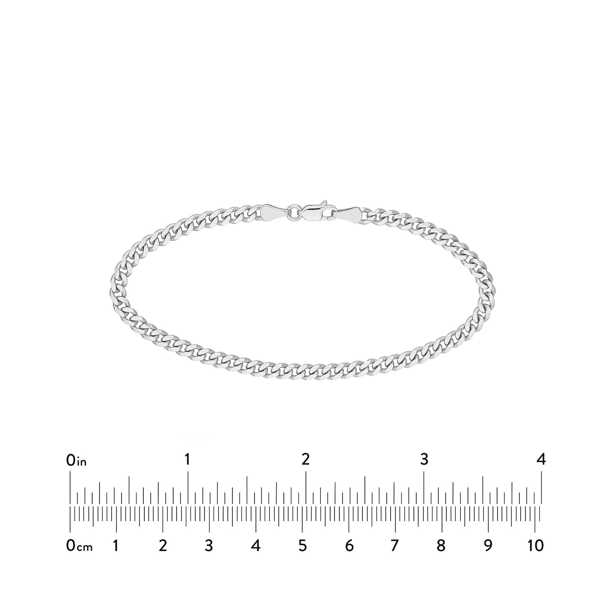 4.20mm Curb 120 with Lobster Lock Bracelet