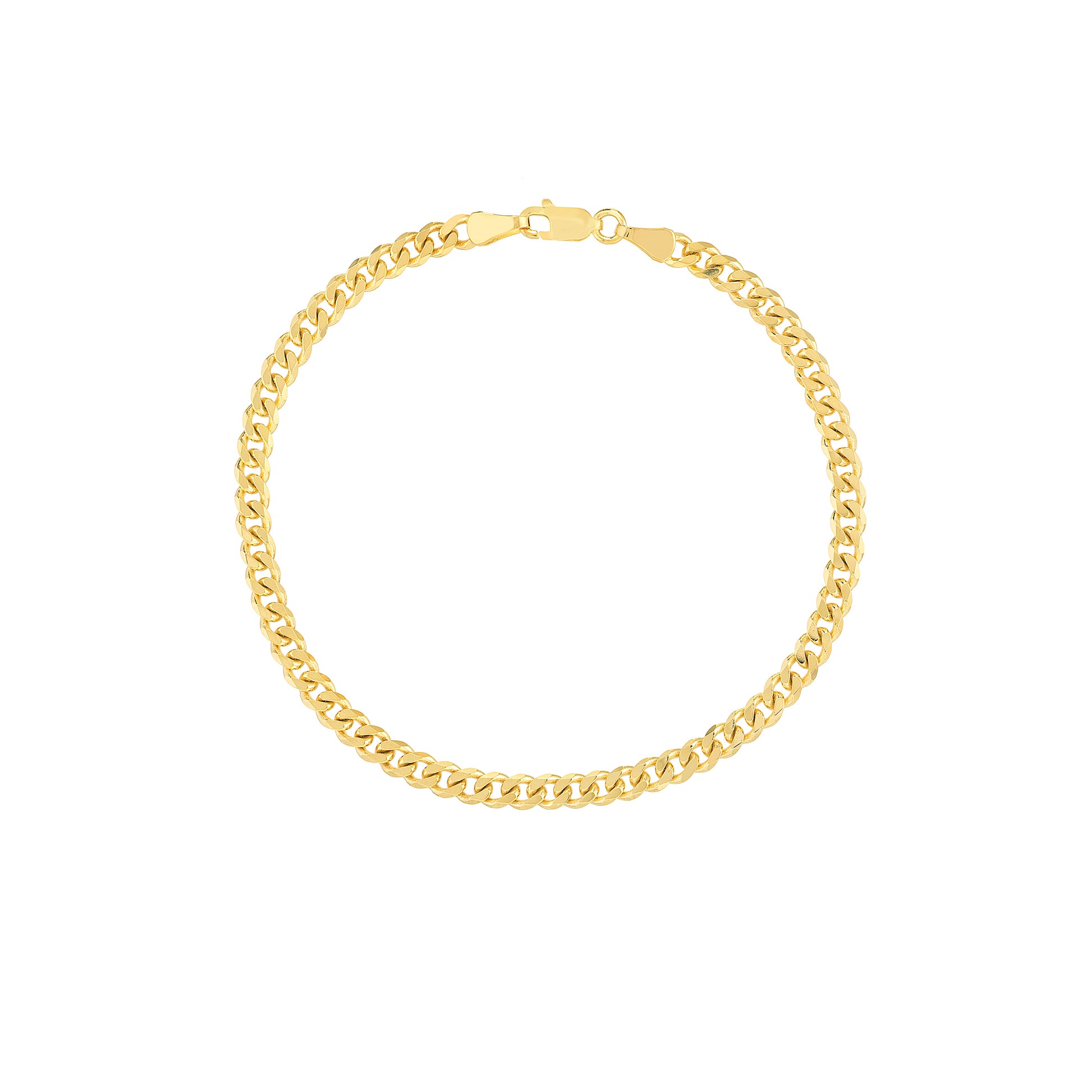 4.20mm Curb 120 with Lobster Lock Bracelet