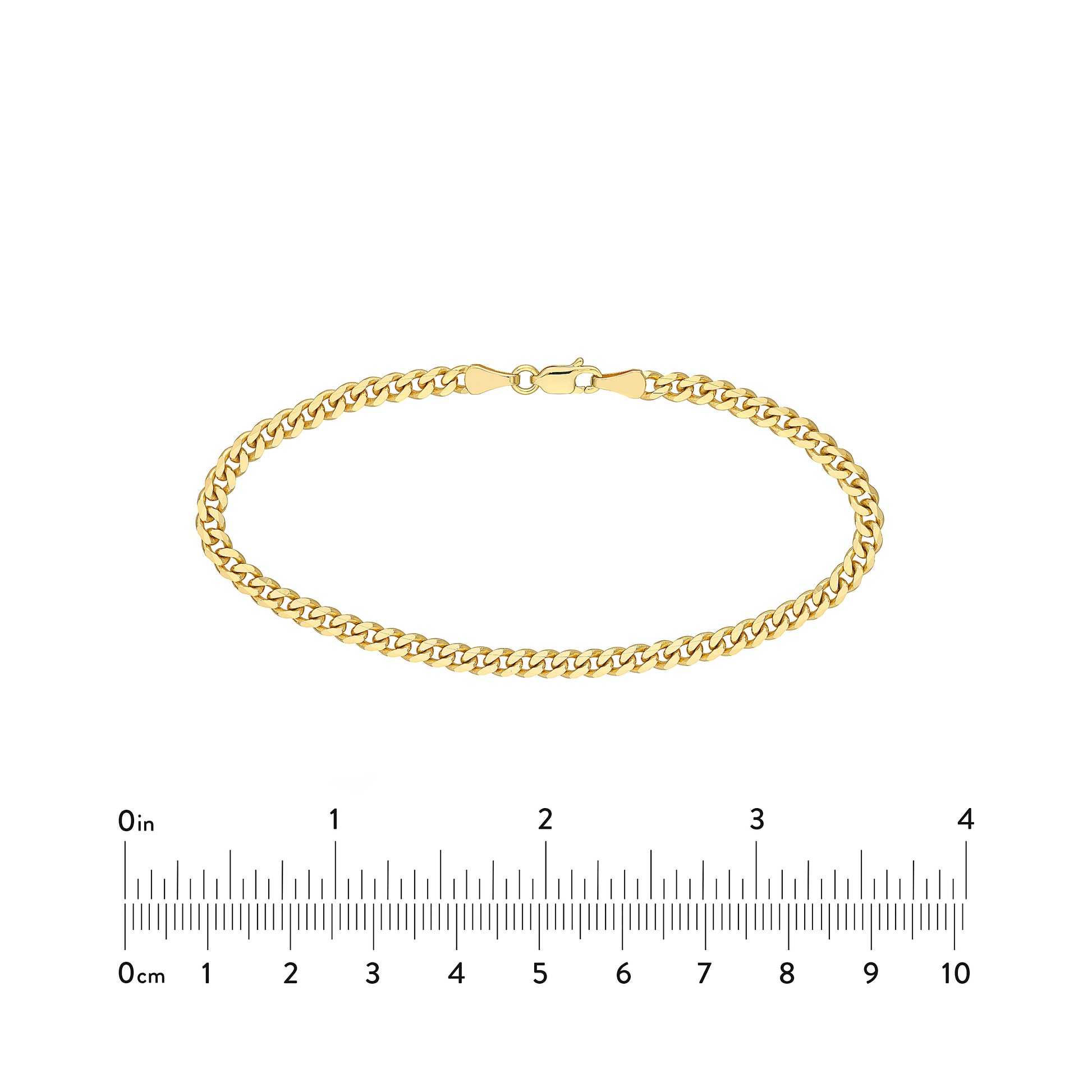 4.20mm Curb 120 with Lobster Lock Bracelet