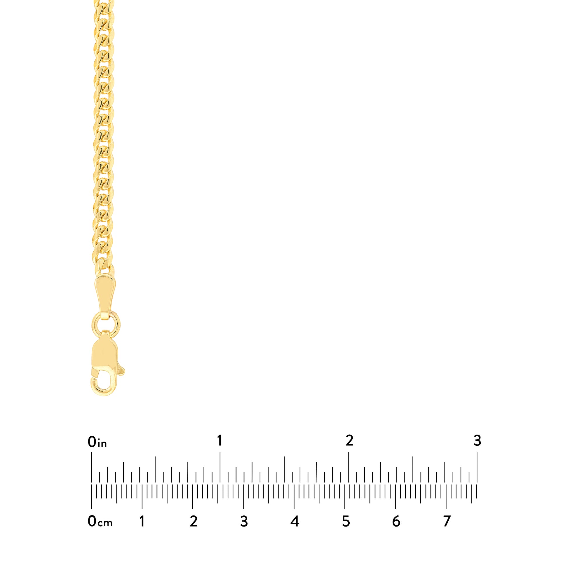 2.7mm Curb Chain with Lobster Lock