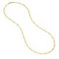 3.9mm Light Concave Figaro Chain with Lobster Lock