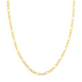 3.9mm Light Concave Figaro Chain with Lobster Lock
