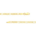 2.85mm Light Concave Figaro Chain with Lobster Lock