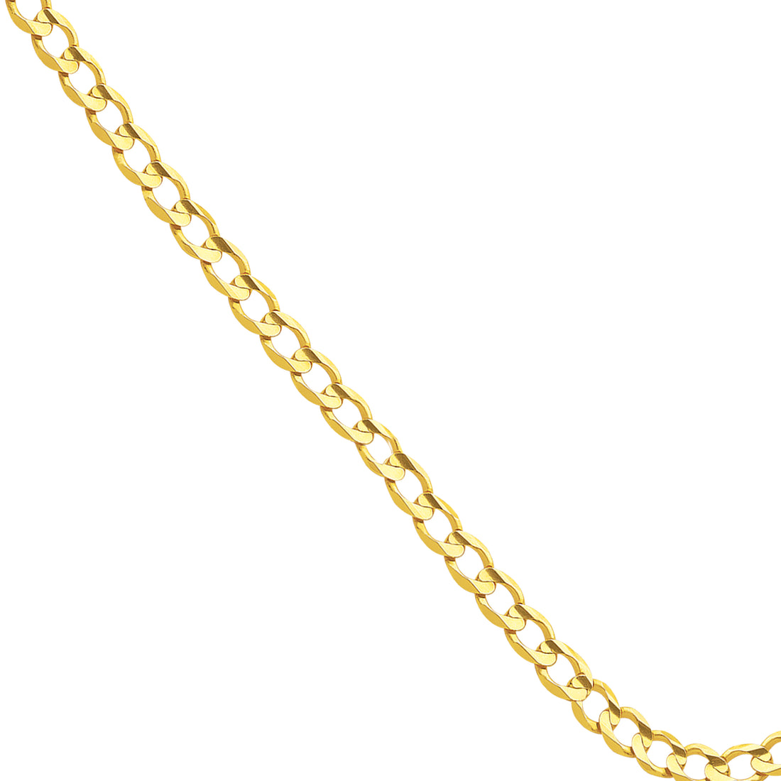 3.90mm Light Open Curb Chain with Lobster Lock