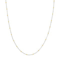 2.0mm Two-Tone Saturn Curb Chain with Lobster Lock