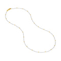 2.0mm Two-Tone Saturn Curb Chain with Lobster Lock