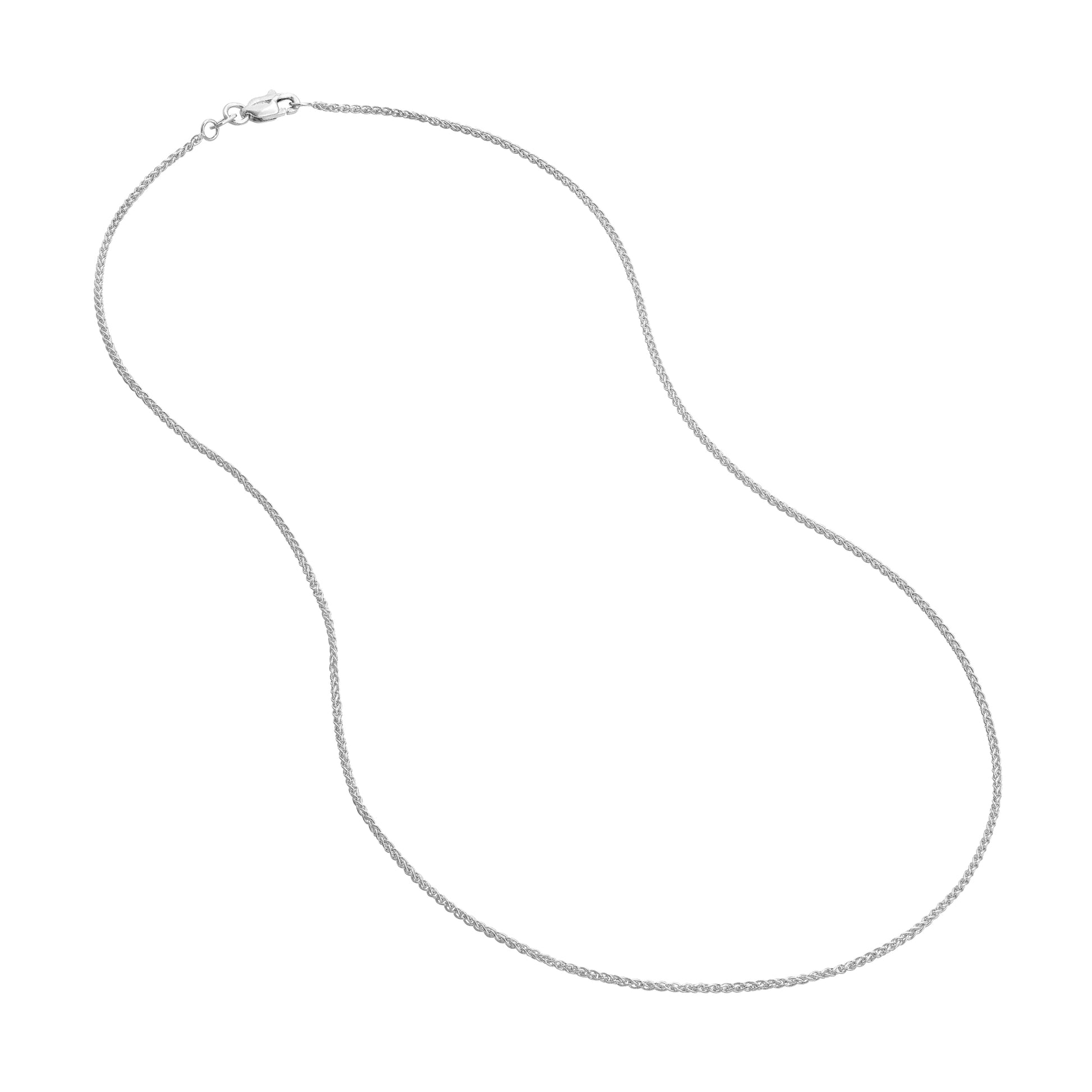 1.25mm Wheat Chain with Lobster Lock