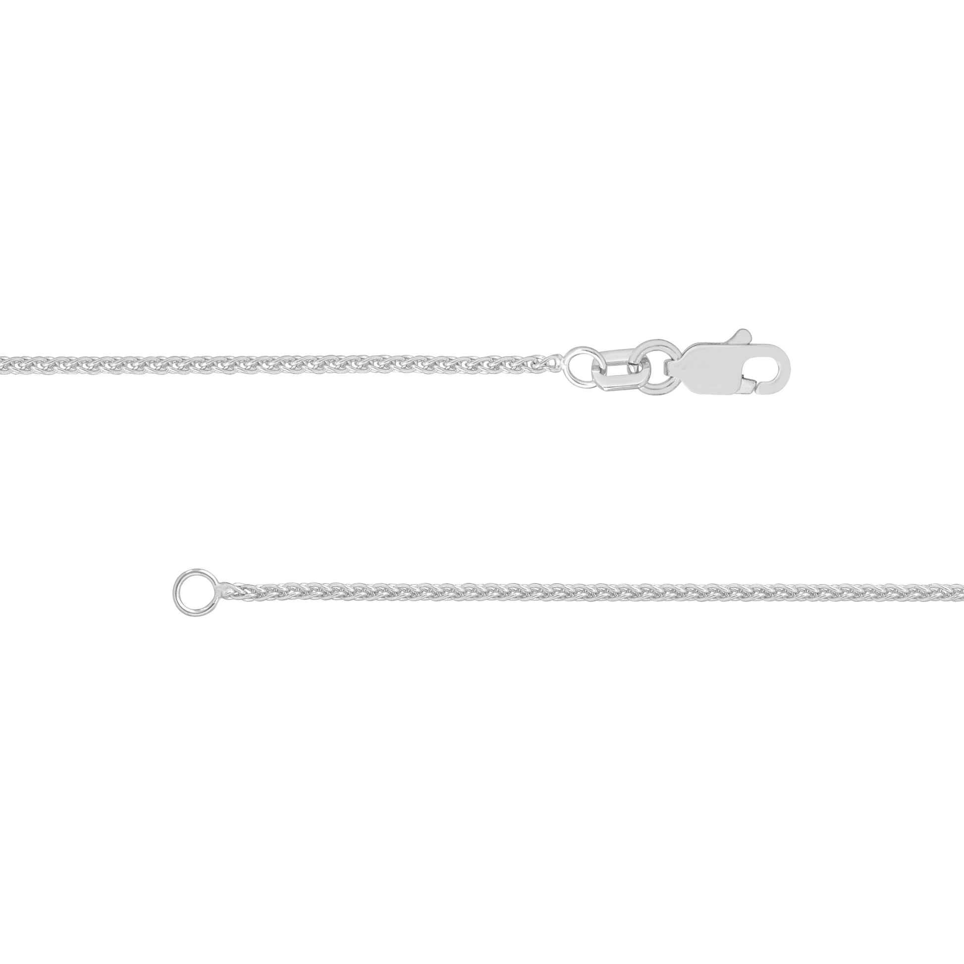 1.25mm Wheat Chain with Lobster Lock