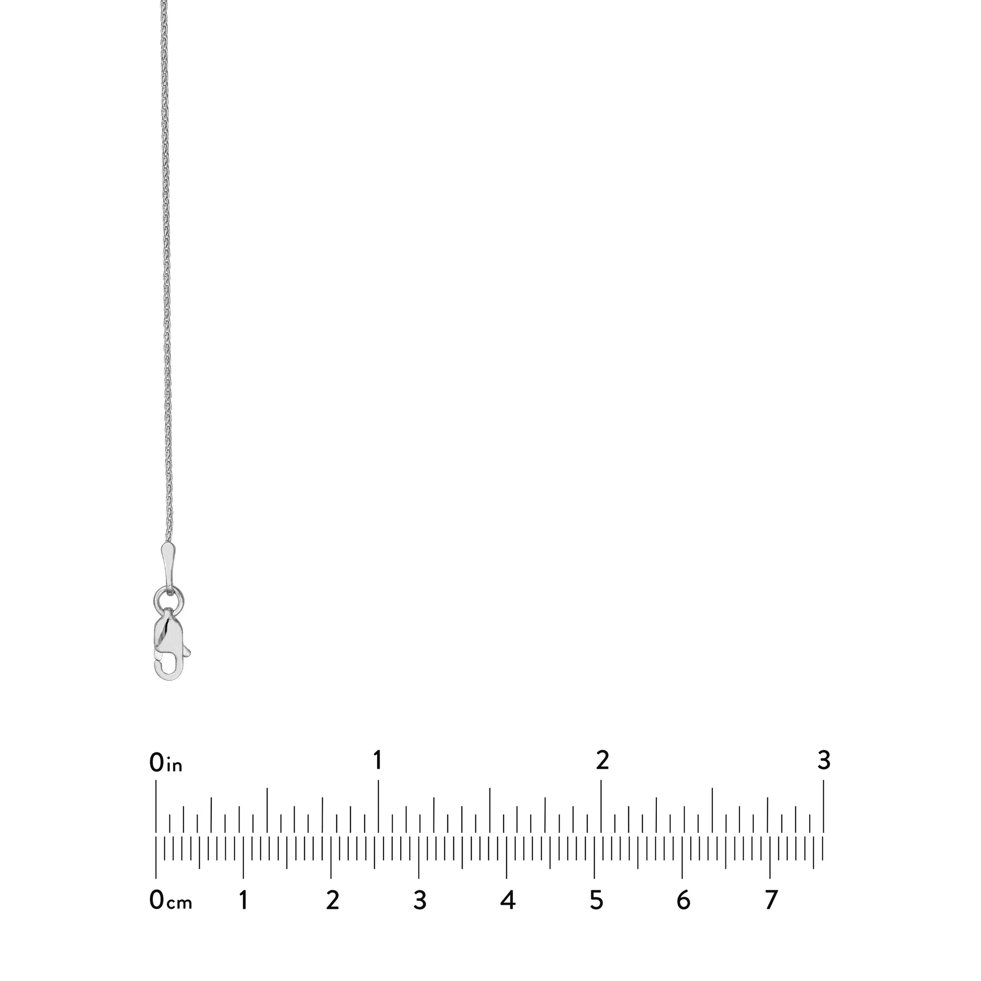 0.85mm D/C Round Wheat Chain with Lobster Lock