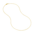 0.85mm D/C Round Wheat Chain with Lobster Lock