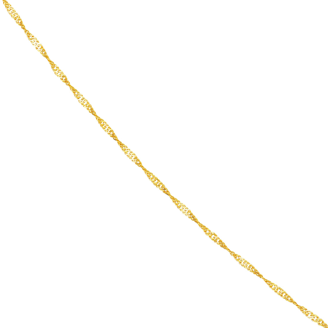1mm Singapore Chain with Spring Ring