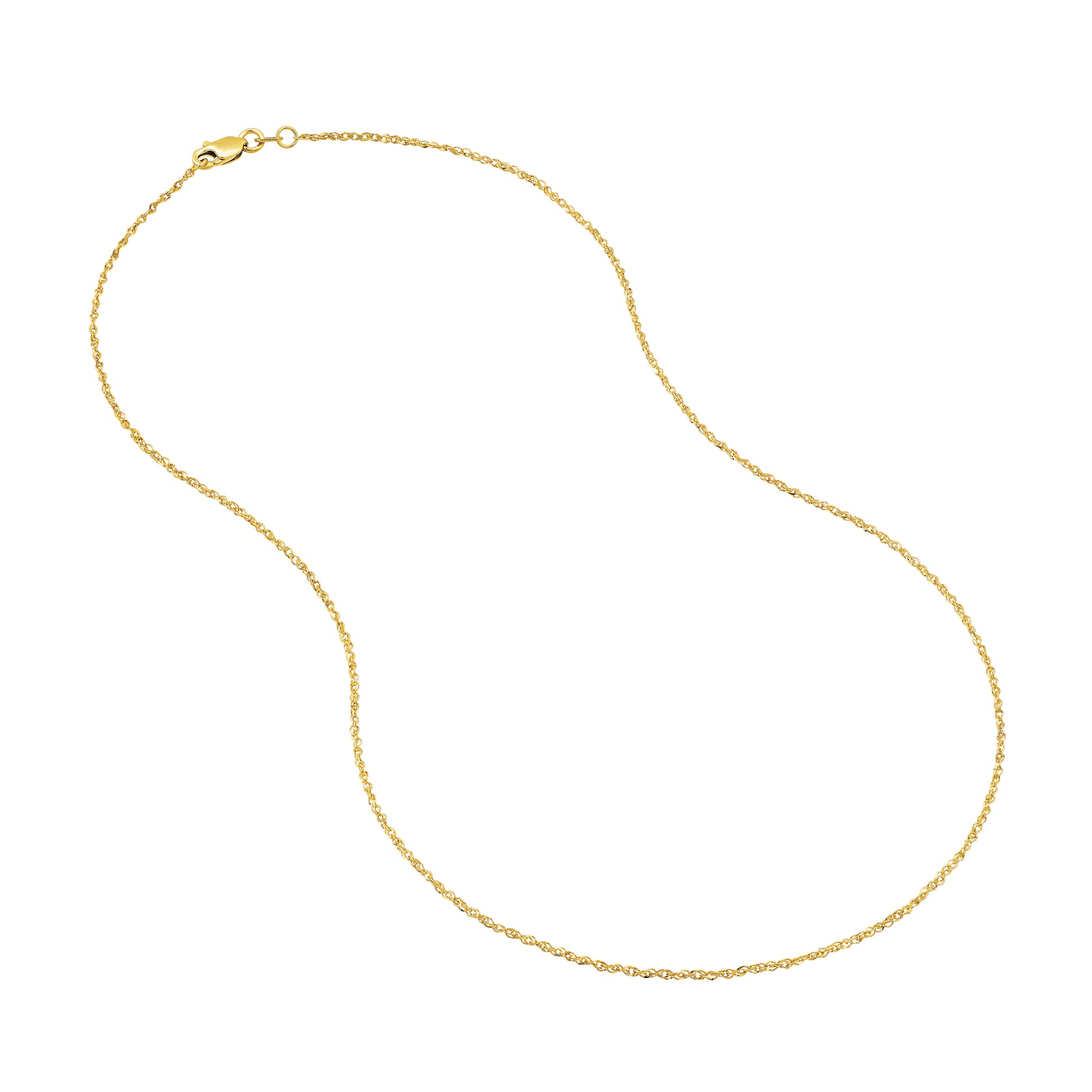 1.37mm Sparkle Singapore Chain with Lobster Lock