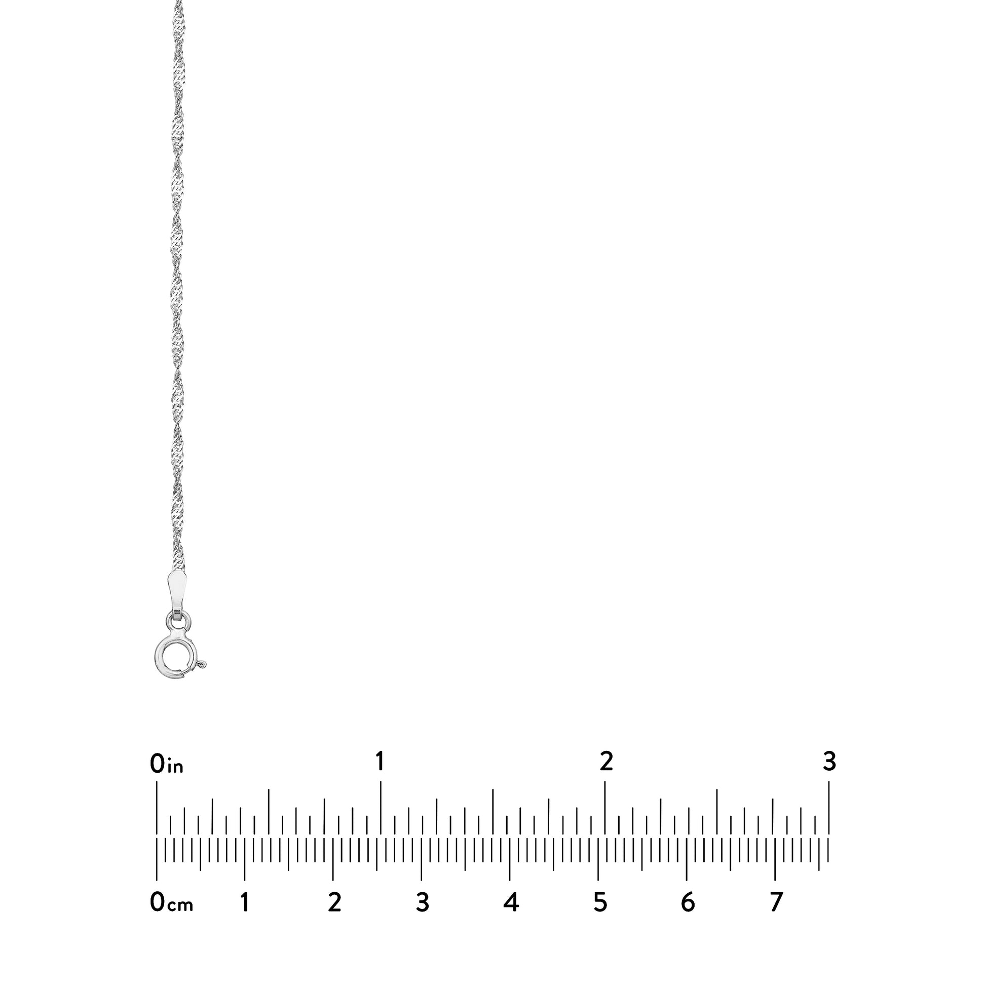 1.4mm Singapore Chain with Spring Ring