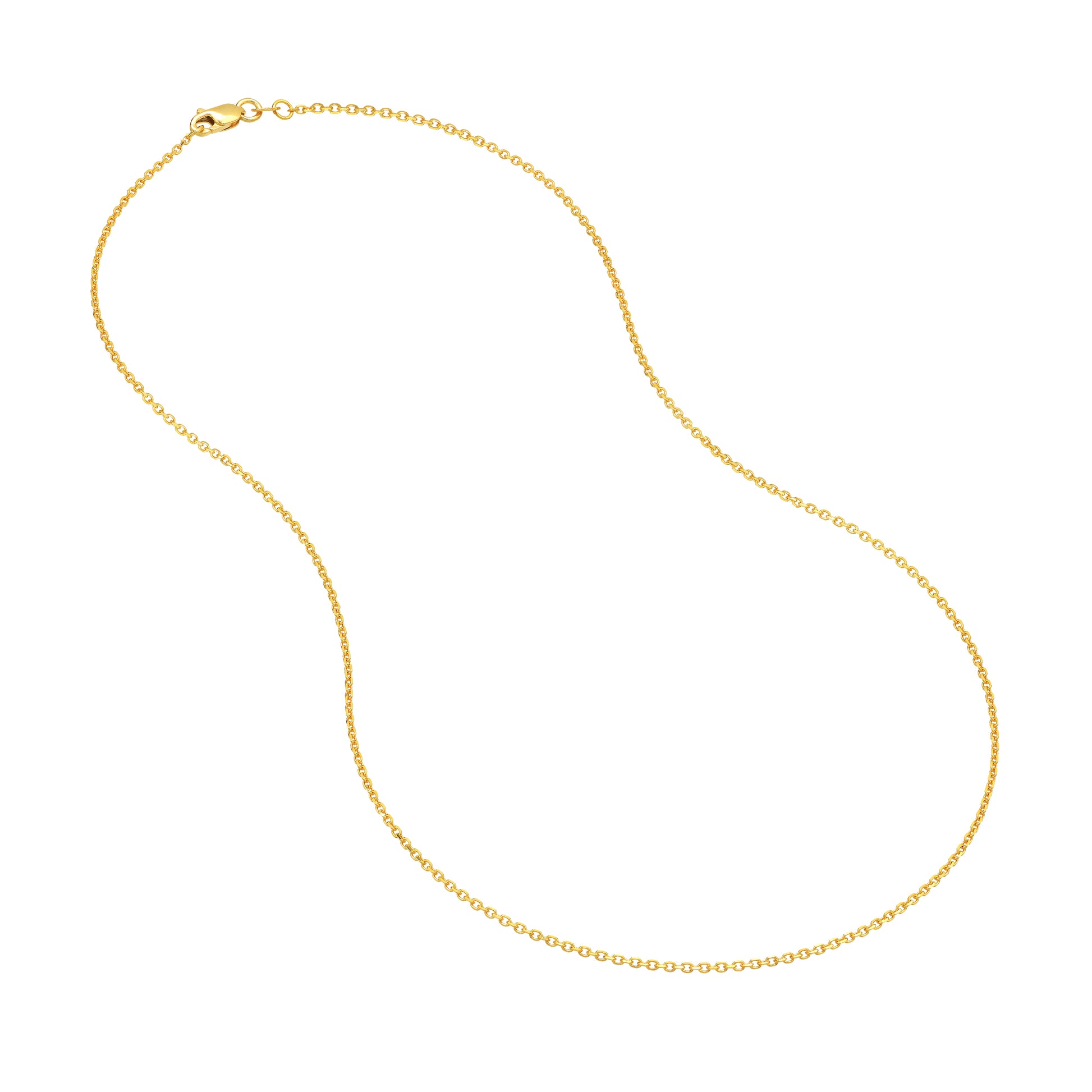 1.25mm D/C Cable Chain with Lobster Lock