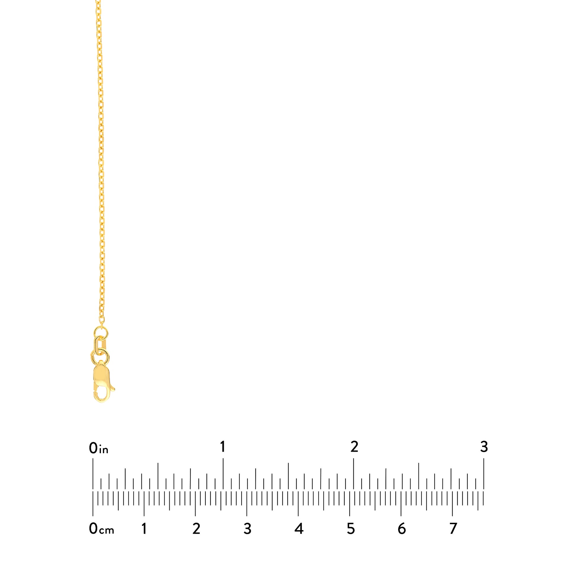1.25mm D/C Cable Chain with Lobster Lock