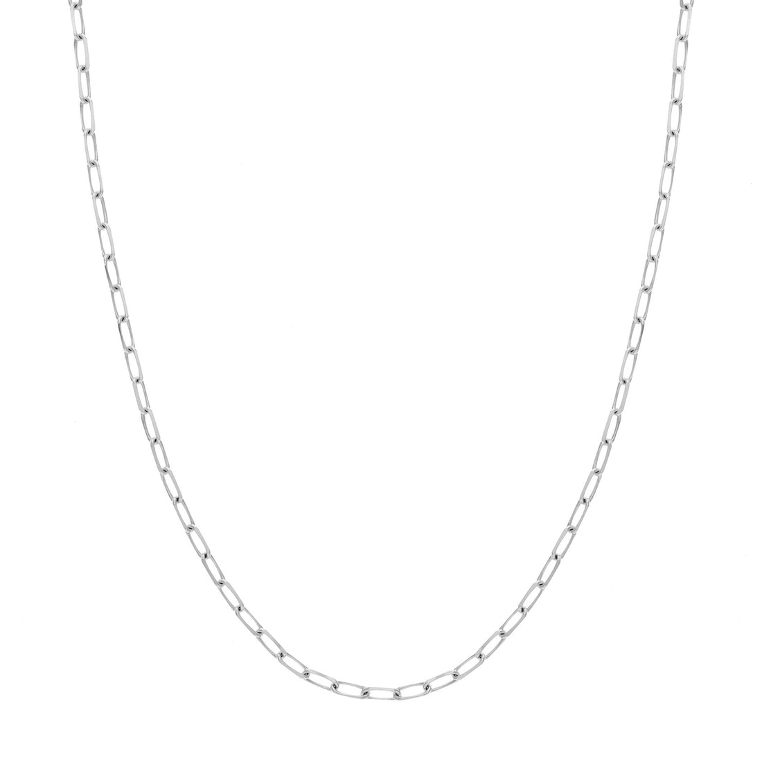 4mm Paper Clip Chain with Lobster Lock