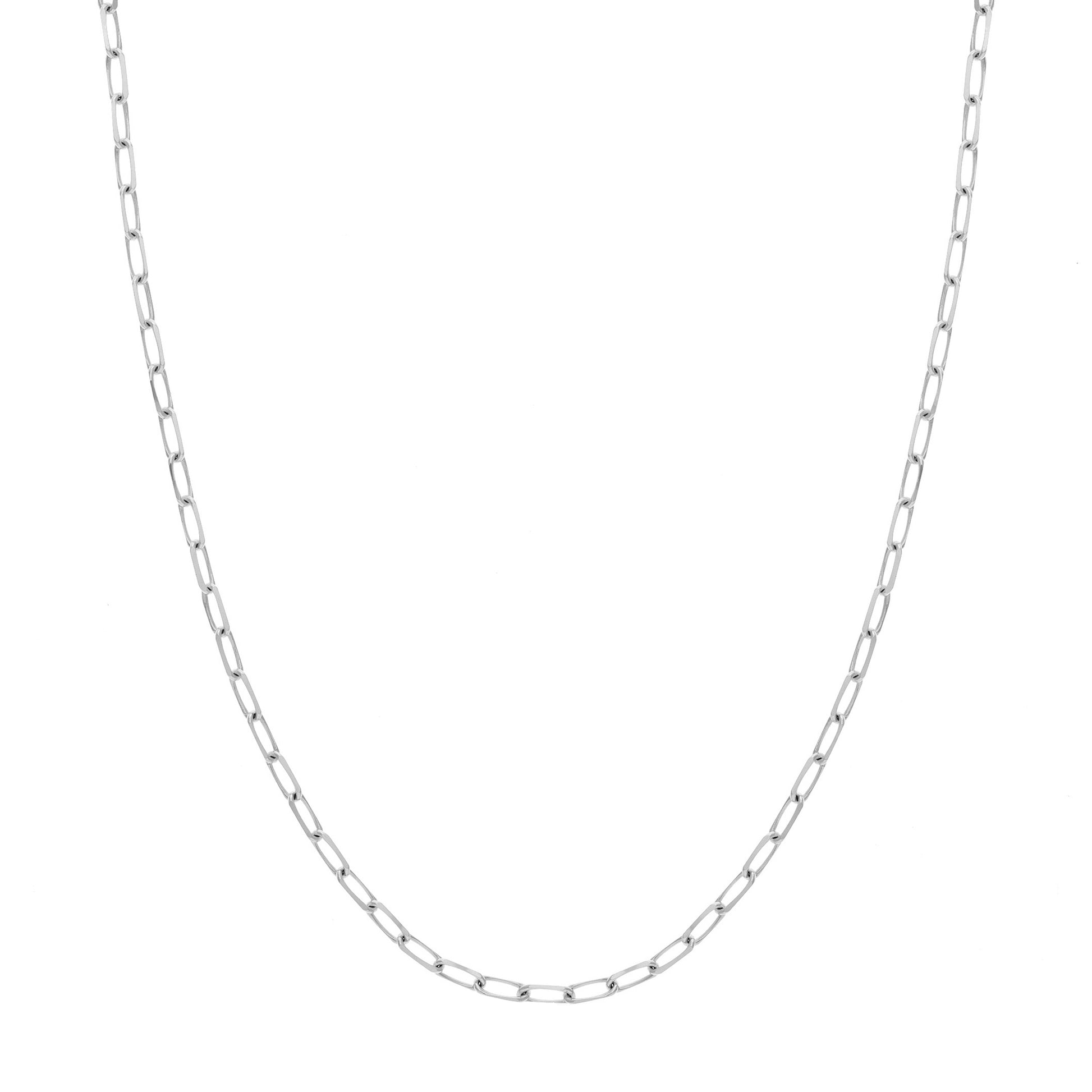 4mm Paper Clip Chain with Lobster Lock