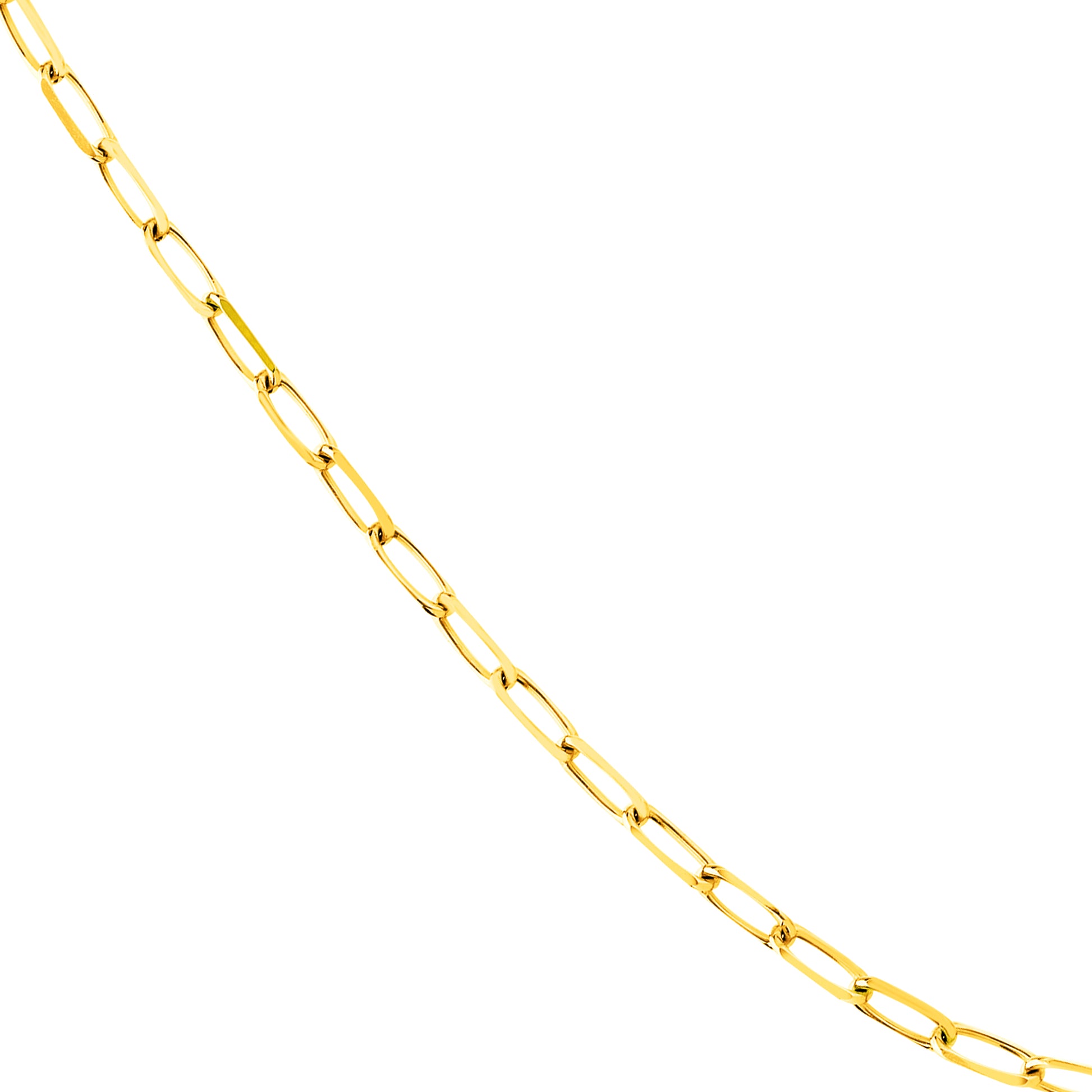 4mm Paper Clip Chain with Lobster Lock