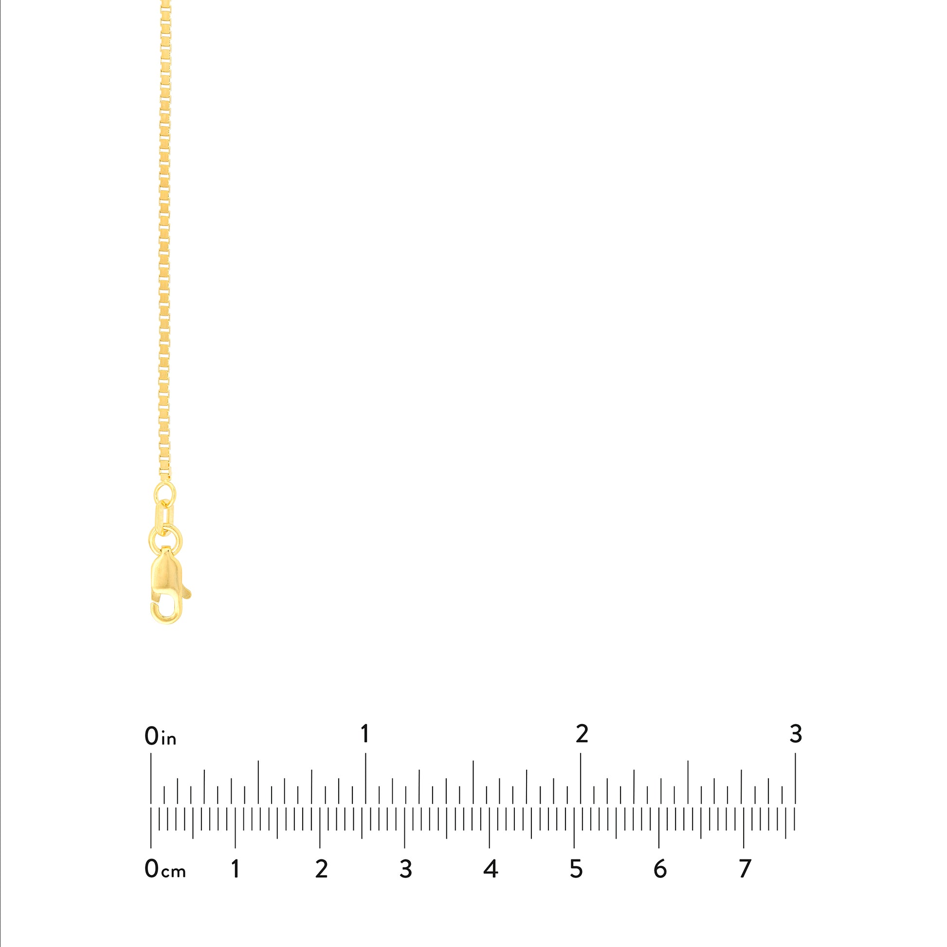 1.2mm Box Chain with Lobster Lock