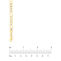 4.75mm Two-Tone Pavé Figaro Chain with Lobster Lock